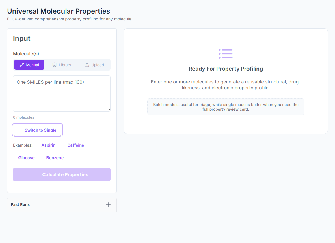 Batch result table with per-row properties, error tracking, and export controls